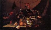 MONNOYER, Jean-Baptiste Flowers and Fruit USA oil painting artist